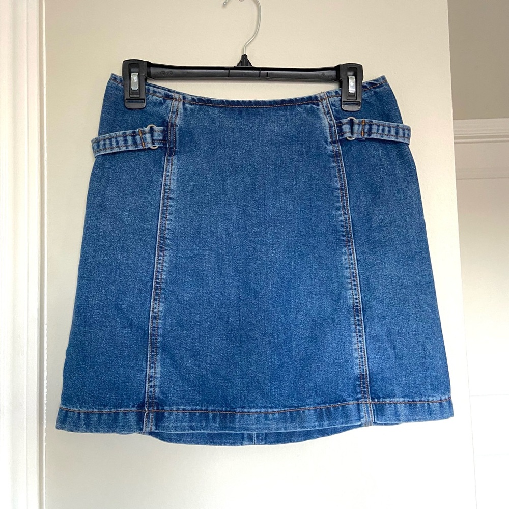 Vintage Calvin Klein denim skirt with side details